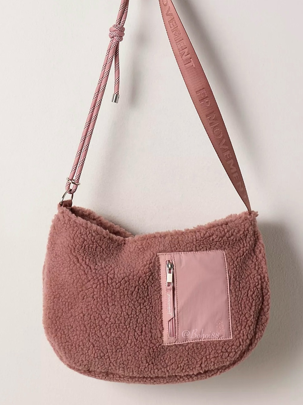 NWT Free People Slopes Sherpa Sling Bag